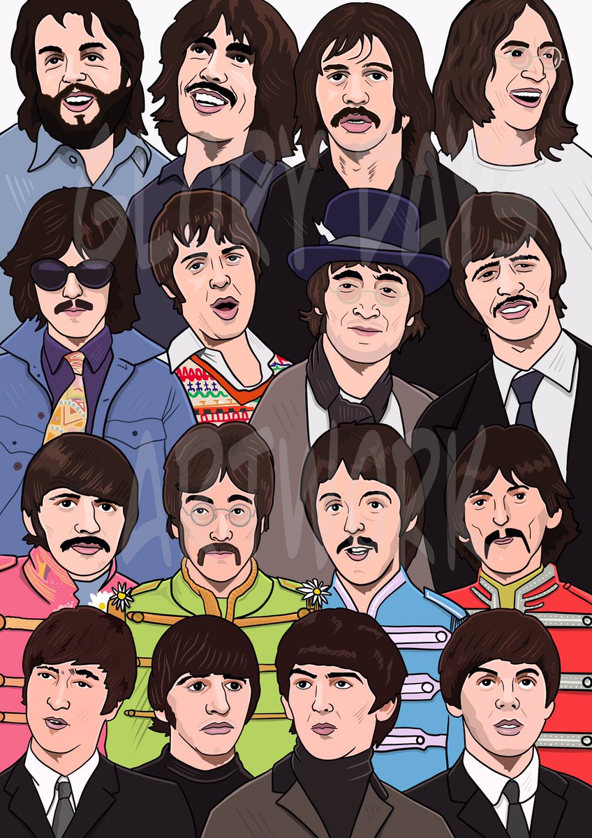 The Beatles Art prints available via the link #thebeatles @shiner_sam @thebeatles2024 @beatlesbible @BeatlesPraise glorydaysartwork.co.uk/product/thebea…