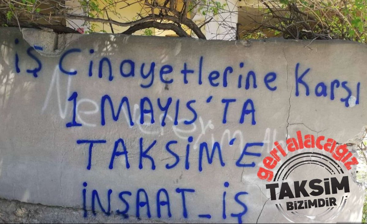 İş Cinayetlerine Karşı 1 Mayıs'ta Herkes Taksim'e! #1MayıstaHerkesTaksime