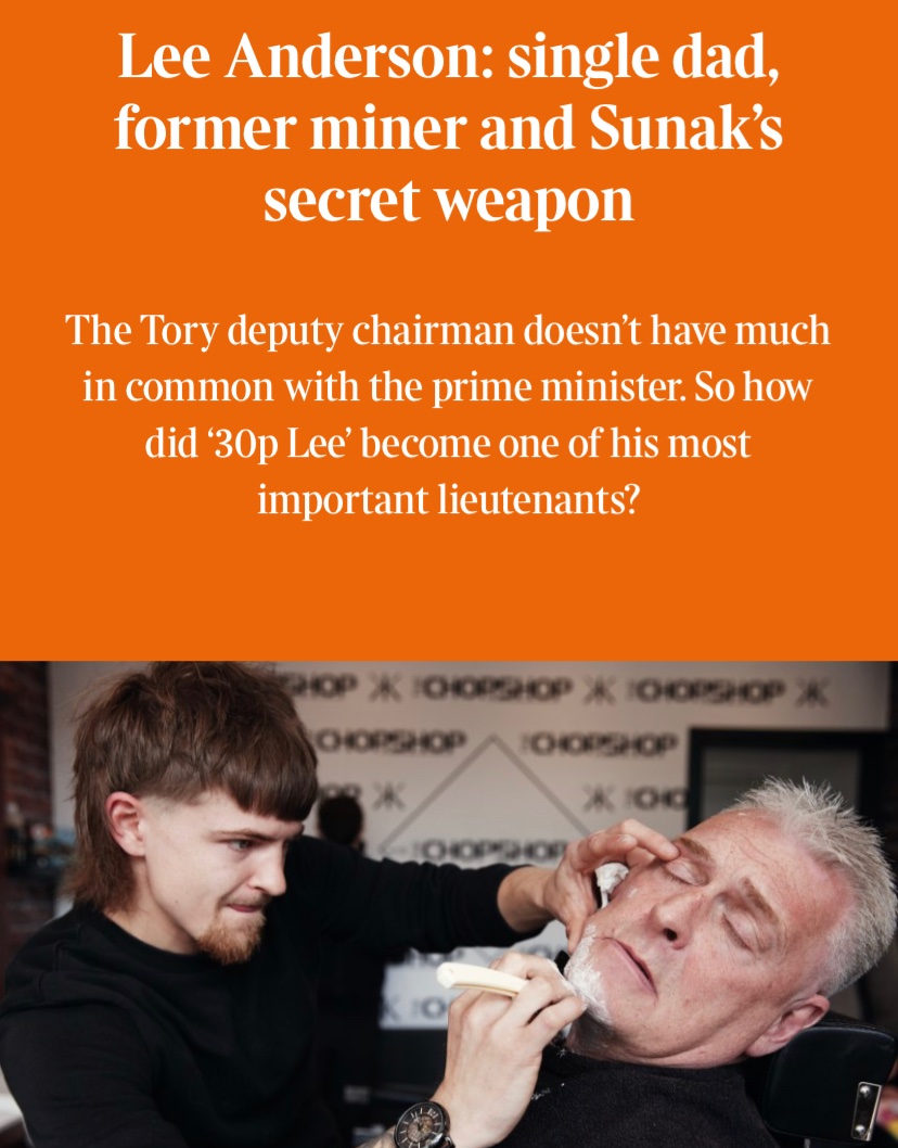 Lee just got his own wife suspended from the Tory Party by posting a picture of her campaigning for Reform on his Twitter feed. A weapon indeed — just not very secret.