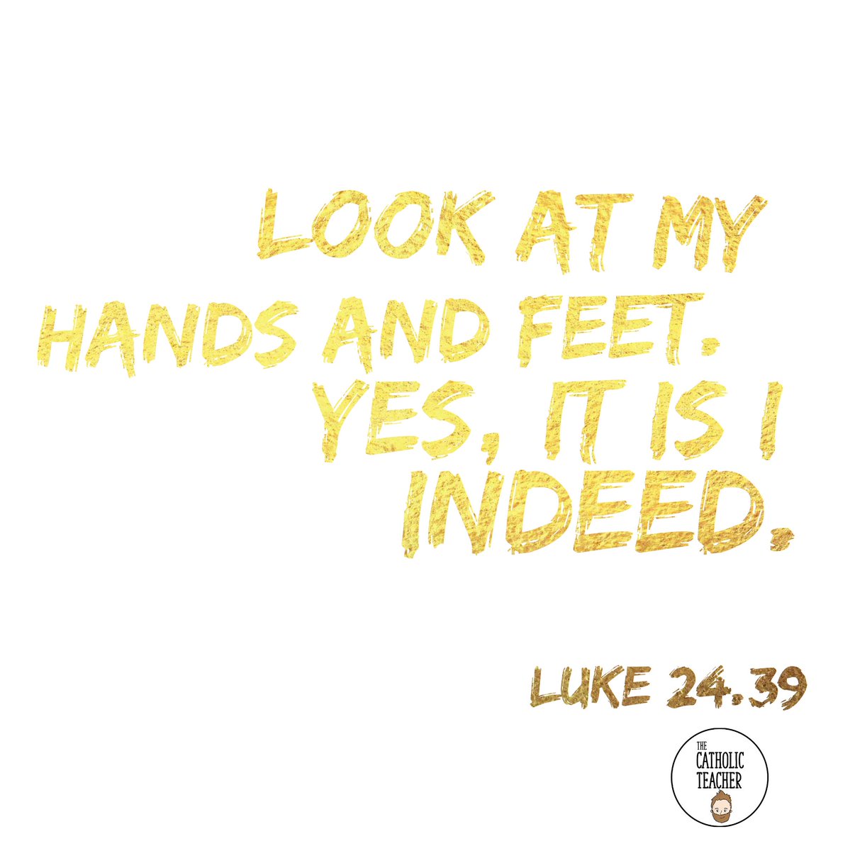 Our Easter celebrations continue as we hear about another appearance by Jesus in today's Gospel.. The significance of the hands and feet is to show the wounds where Jesus was nailed to the cross.. He appears to them now in His glorified body.

#easter #thecatholicteacher