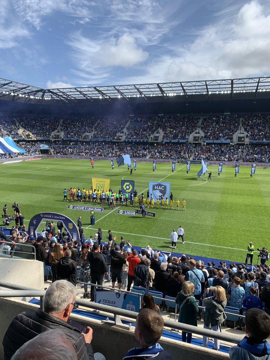 ⚽️ Un match pas très rock&amp;roll 0-0 à la mi-temps sous les yeux de Pete Doherty au stade Océane.
<a href="/HAC_Foot/">Havre Athletic Club ⚽️</a> / <a href="/FCNantes/">FC Nantes</a>