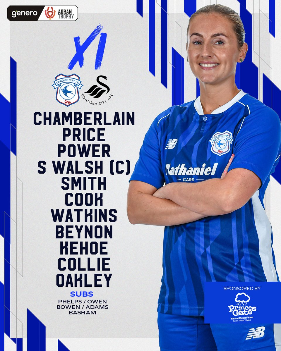 🔢

An unchanged starting XI for the #GeneroAdranTrophy Final! ✅

Let's do this, #Bluebirds! 💙

#CityAsOne | @PrincesGateUK