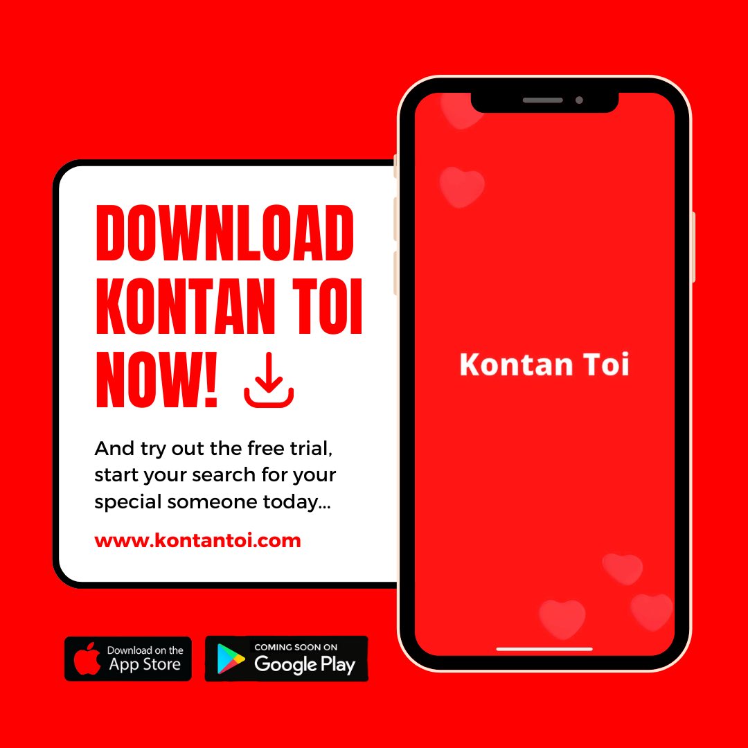 Download Kontan Toi The World's First Dating & Matrimonial App for #Mauritius, #Rodrigues, #Seychelles, #Chagos, & #LaRéunion.

Try the Free Basic Plan, have a look & give it a try!

Available Now on iOS 👇👇👇

apps.apple.com/in/app/kontan-…

Coming Soon for Android Devices.