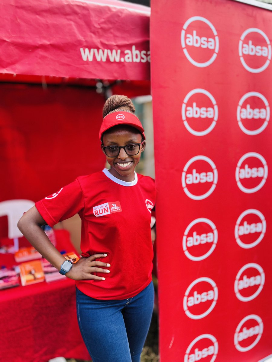 I represented @AbsaUganda today at the #CorporateGamesUg Come to our tent and learn about our different amazing products that fit every kind of you.
