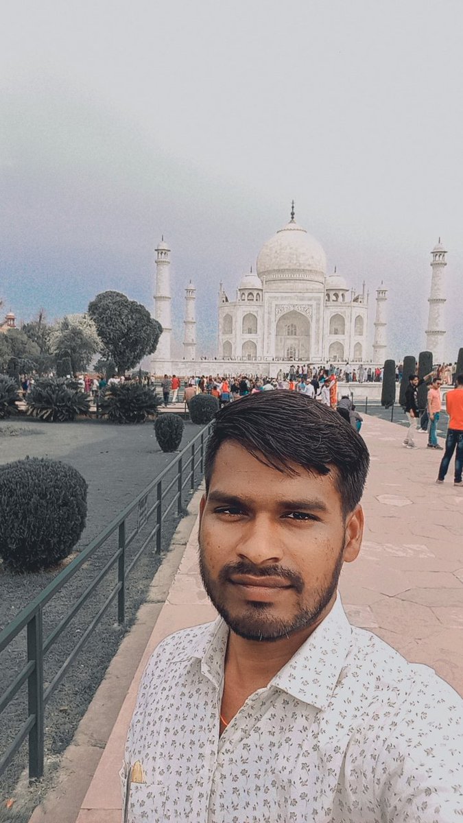 Today, the Taj Mahal got good luck to see us.🥰🤣
#tajmahal