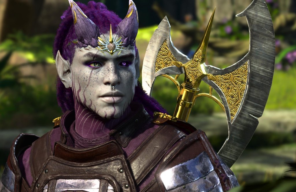 salocryn's tweet photo. @iloveyourtav Hi! I love your Tavs/Durges 💖
I'm 400+ hours in and these are my twin Durges (Tavrose &amp; Tavsidian)and Tav (Tav'leaf). https://t.co/hS8M4uqDdz
