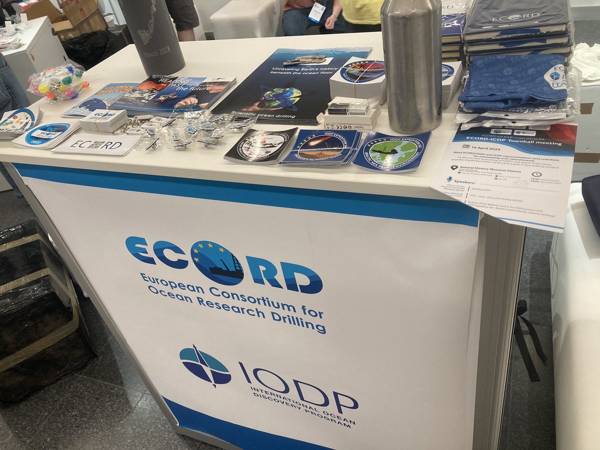 Boxes, Goodies, Chaos - don’t worry we are getting there together with @icdpDrilling you will find us in the Exhibition Hall of #EGU24 - see you tomorrow