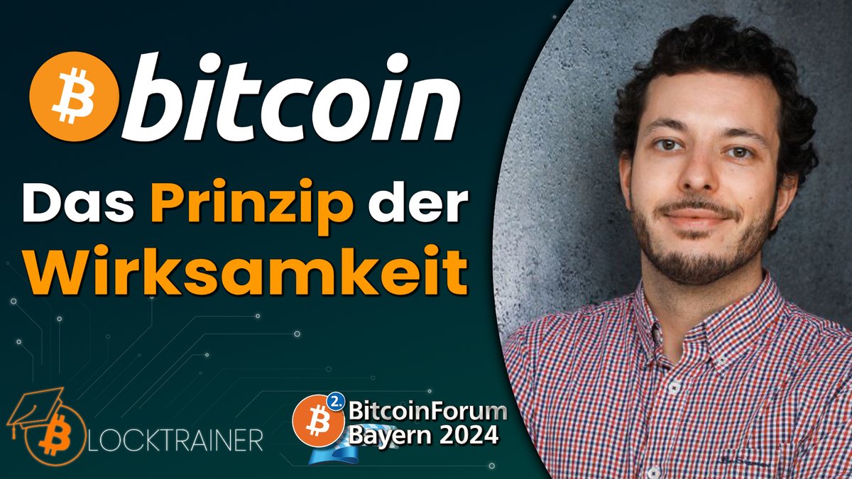 blocktrainer's tweet photo. Live Vortrag von @RomanReher auf dem 
2. BitcoinForum Bayern der @VR_BayernMitte

Bitcoin und das Prinzip der Wirksamkeit

👇👇👇
https://t.co/MDxR5uFxkj https://t.co/z0f1Rdn9BJ