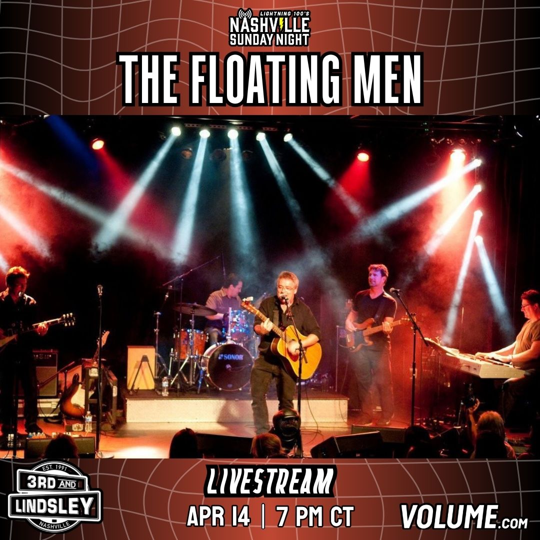 The final night of The @FloatingMen's sold-out shows at Nashville's @3rdandLindsley is tonight at 7pm CT! Don't miss tonight's installment of @Lightning100's #NashvilleSundayNight streaming live on @GetOnVolume. Get your tickets here: bit.ly/TheFloatingMen…