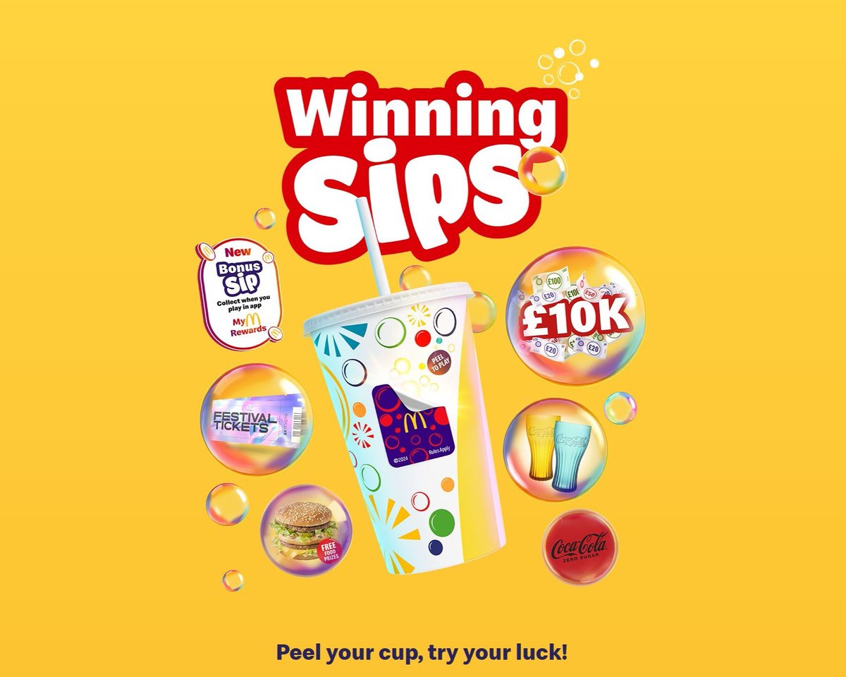 🎉 Don't miss out on your shot at winning big with every sip! 🥤✨ Our Winning Sips game is ON until April 30th! Have you played yet? For more detailed game rules, please go to: bit.ly/3yZ4ZIl #Preston
