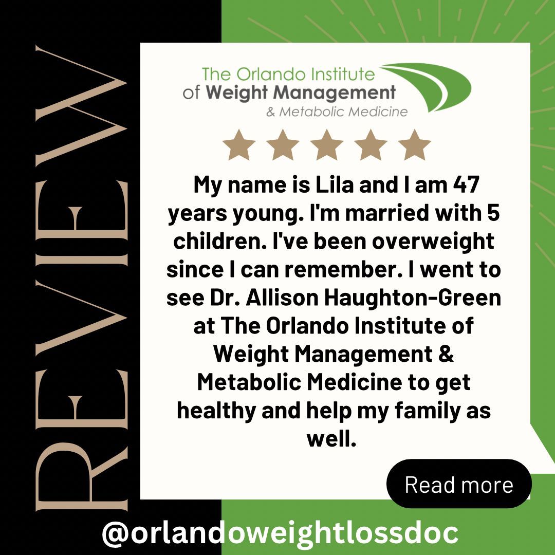 What do Dr. Haughton-Green’s patients think of their experiences at The Orlando Institute of Weight Management & Metabolic Medicine? 

#insulinresistance #orlandoweightlossdoc