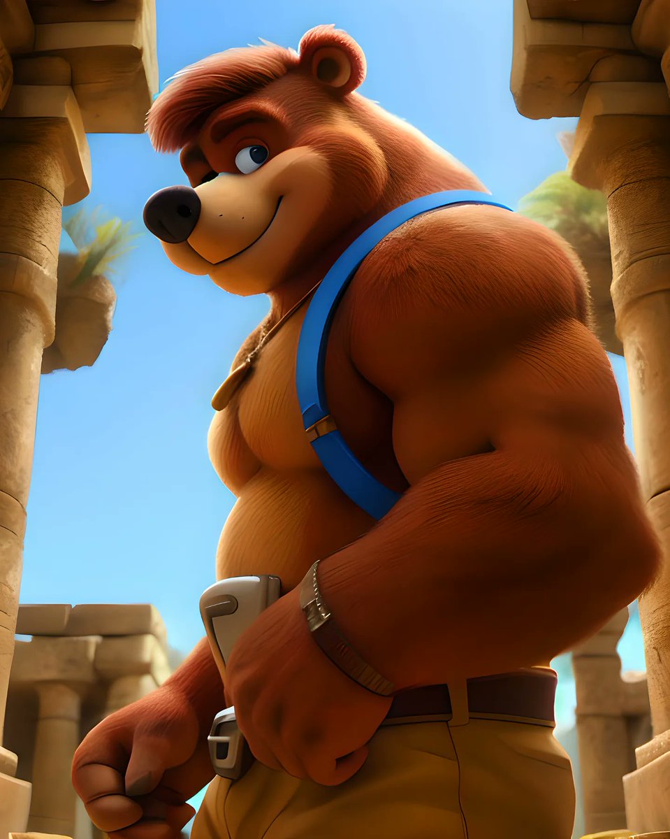 Banjo at the mayhem temple

#ai #aiart  #aimen #gaymen #aiartcommunity #aibears #bear  #furryai #furryaiart #brownbear #midjourney #midjourneyv6 #nijiart #niji #nijiv6 #banjothebear #banjokazooie