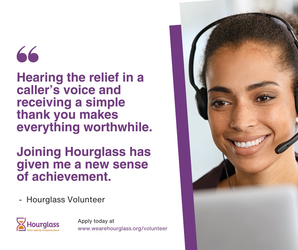 Looking for a meaningful way to give back? By joining our team, you'll not only make a positive impact but also gain valuable skills, build connections and discover new opportunities. Apply today: wearehourglass.org/volunteer