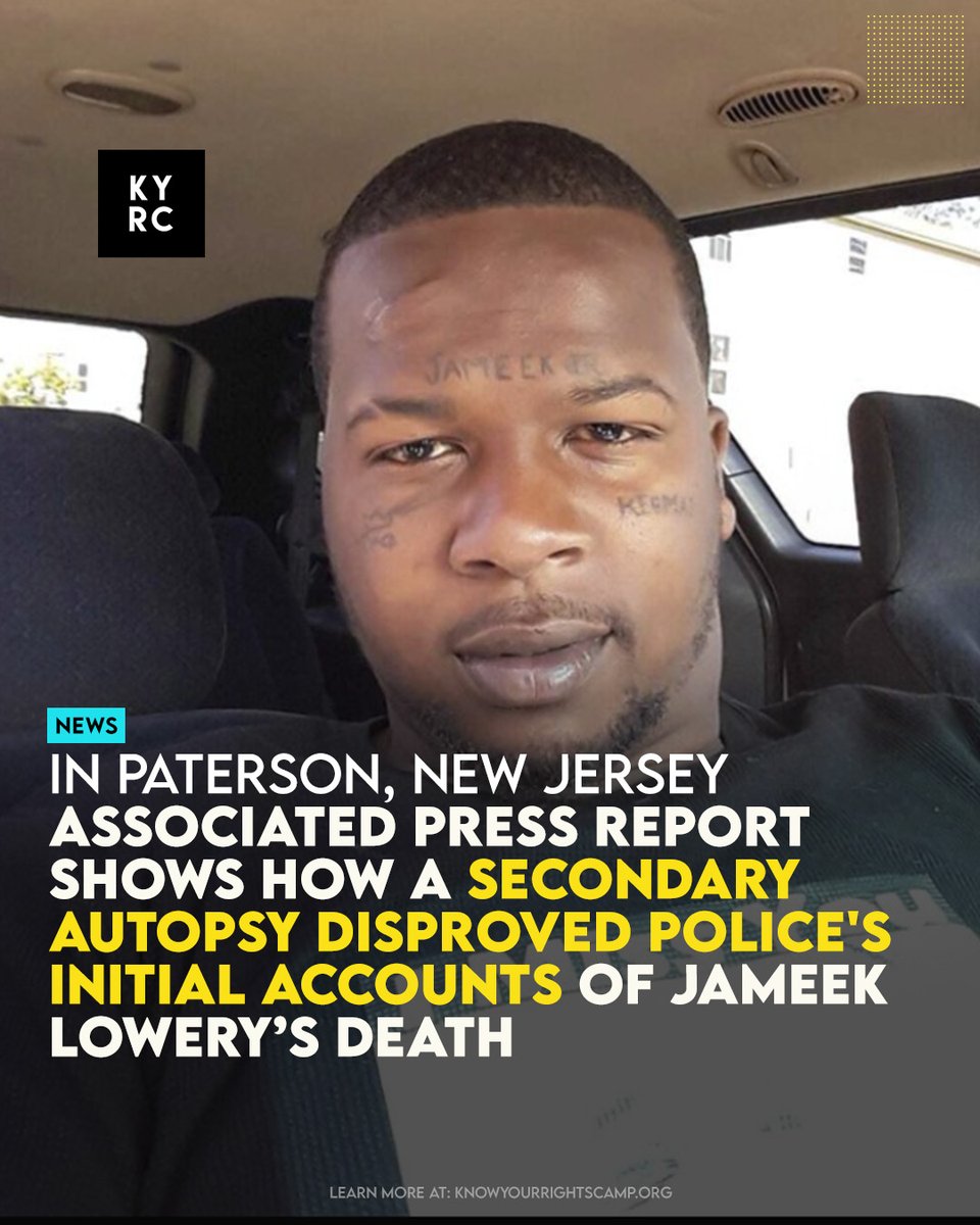 Associated Press Report Shows How A Secondary Autopsy Disproved Police's Initial Accounts Of Jameek Lowery's Death Link: ow.ly/amQQ50RfC4G