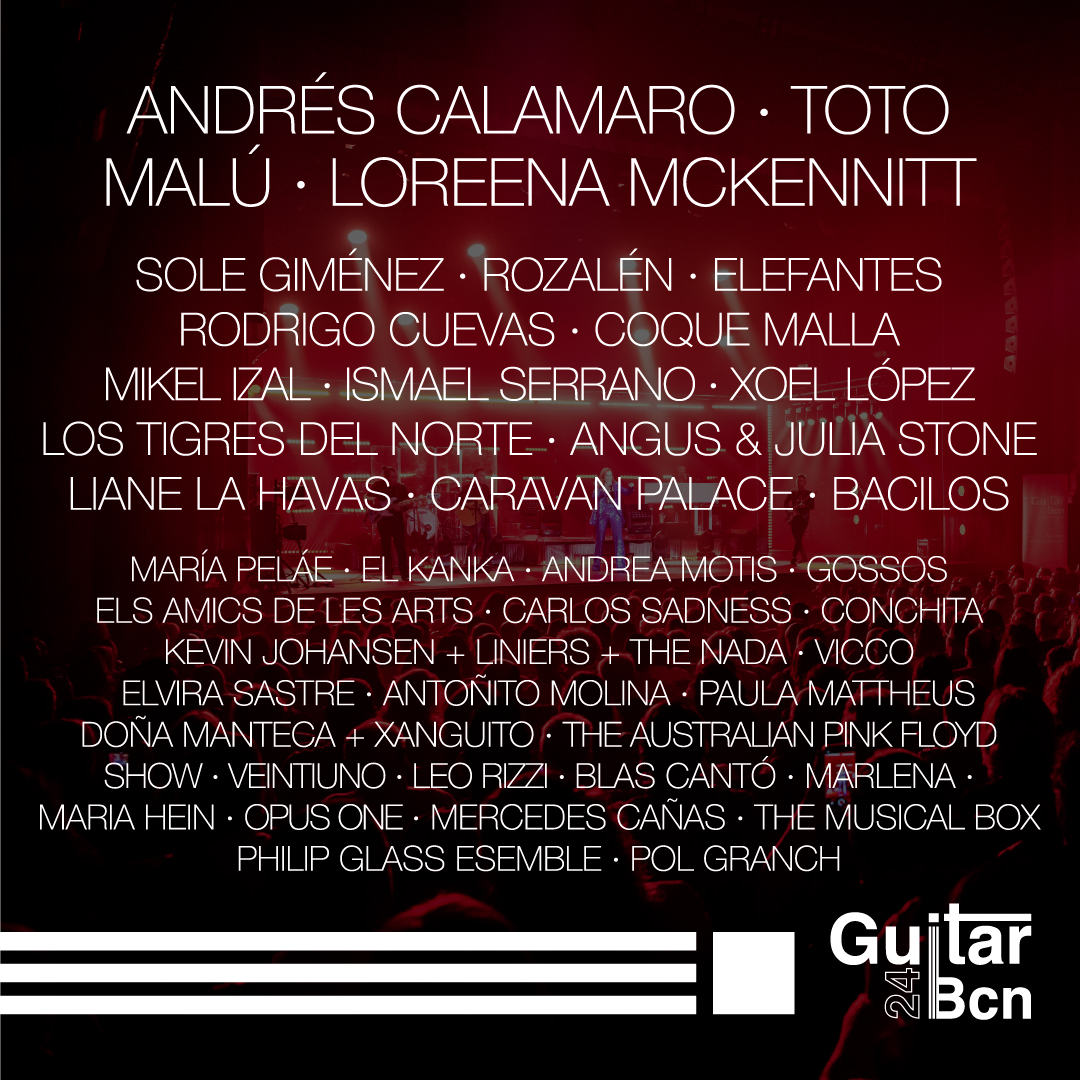 ✨Actualizamos el cartel del Guitar Bcn 24 con los últimos artistas que se han añadido a la programación de esta edición✨ Consigue ya tus entradas en guitarbcn.com