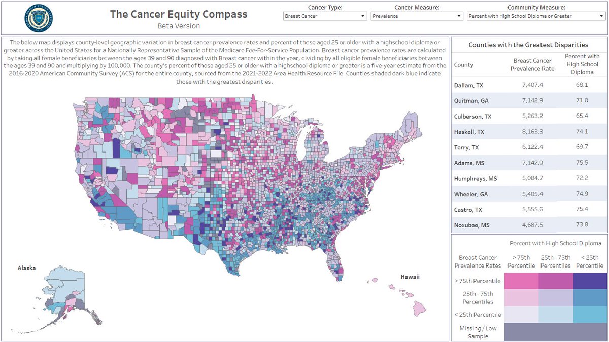 #ACR2024: Introducing the Cancer Equity Compass: your interactive tool in the fight against cancer disparities. It is designed to help community & health care orgs pinpoint & tackle the most urgent equity issues facing underserved populations. Come demo it today! @RadHealthEqty