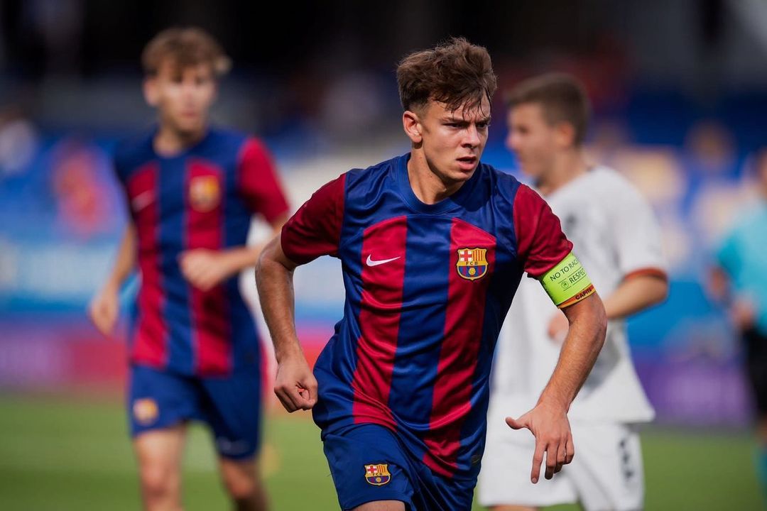 Nil Caldero delivered 2 assists for Juvenil A in added time for Hugo Alba's (92') and Xavi Espart's (94') goals that won Juvenil A their game 3-2.