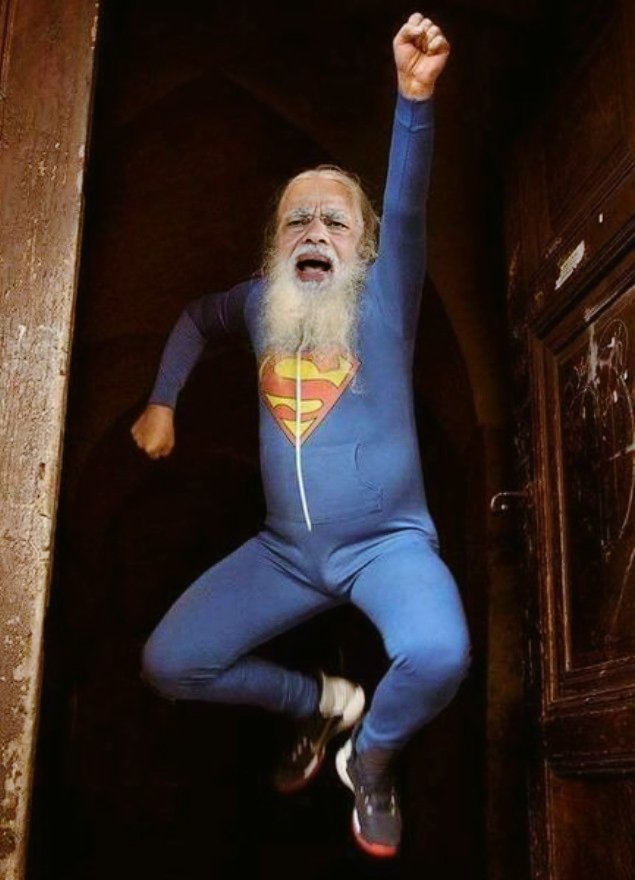 BeeboBhua's tweet photo. भक्तों के सूपरमैन !! 🦸‍♂️ https://t.co/i8Bktv8B2L