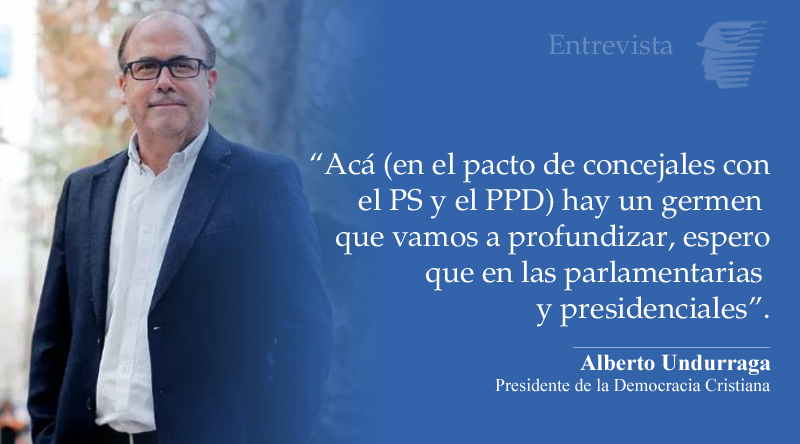 Entrevista | Alberto Undurraga: ''Gran parte del electorado de centro progresista va a seguir votando por la DC''. digital.elmercurio.com/2024/04/14/C/V…