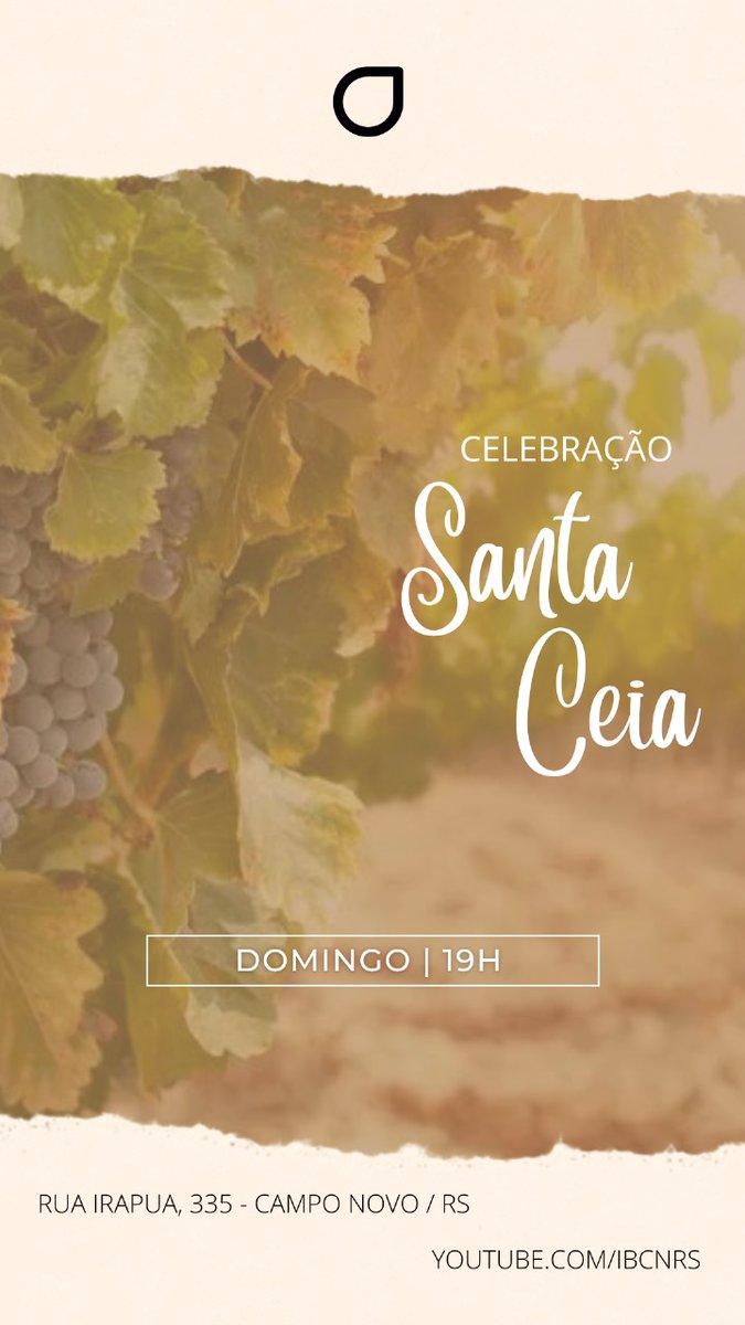 pastoroberdan's tweet photo. Celebração e Santa Ceia hoje às 19h 🙏🚀
Oportunidade de expressarmos nosso Amor e Gratidão a Jesus 💟✝️🔥

Disse Jesus: Façam isto em memória de mim.
1 Coríntios 11.24 https://t.co/jFuQpUn635