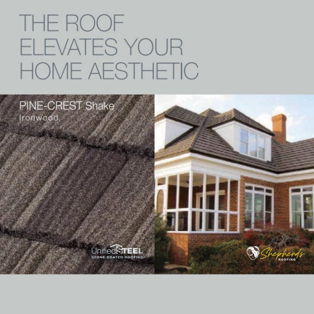 Upgrade your roof to Unified Steel Stone Coated Metal for peace of mind and superior protection. With a Class-4 hail impact resistance and 50-year warranty, your home will be safe and stylish. #UnifiedSteel #StoneCoatedMetal #RoofingSolutions #Durability #Protection #EcoFriendly