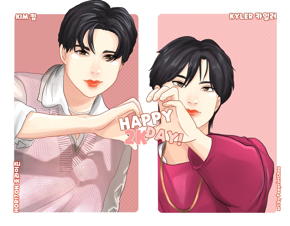 PawprintChuu's tweet photo. Something cute for 2K day ❣️
Fanart 🐱🐶
#HORI7ON #호라이즌
#2KDAY #HAPPY2KDAY
@HORI7ONofficial @HORI7ON_twt https://t.co/xb32ZNf4JE