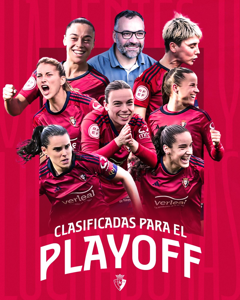 ❤️ Con esta victoria aseguramos nuestra presencia en el playoff de ascenso a la <a href="/LigaF_oficial/">Liga F</a>.

👏 ¡Grandes, rojillas!