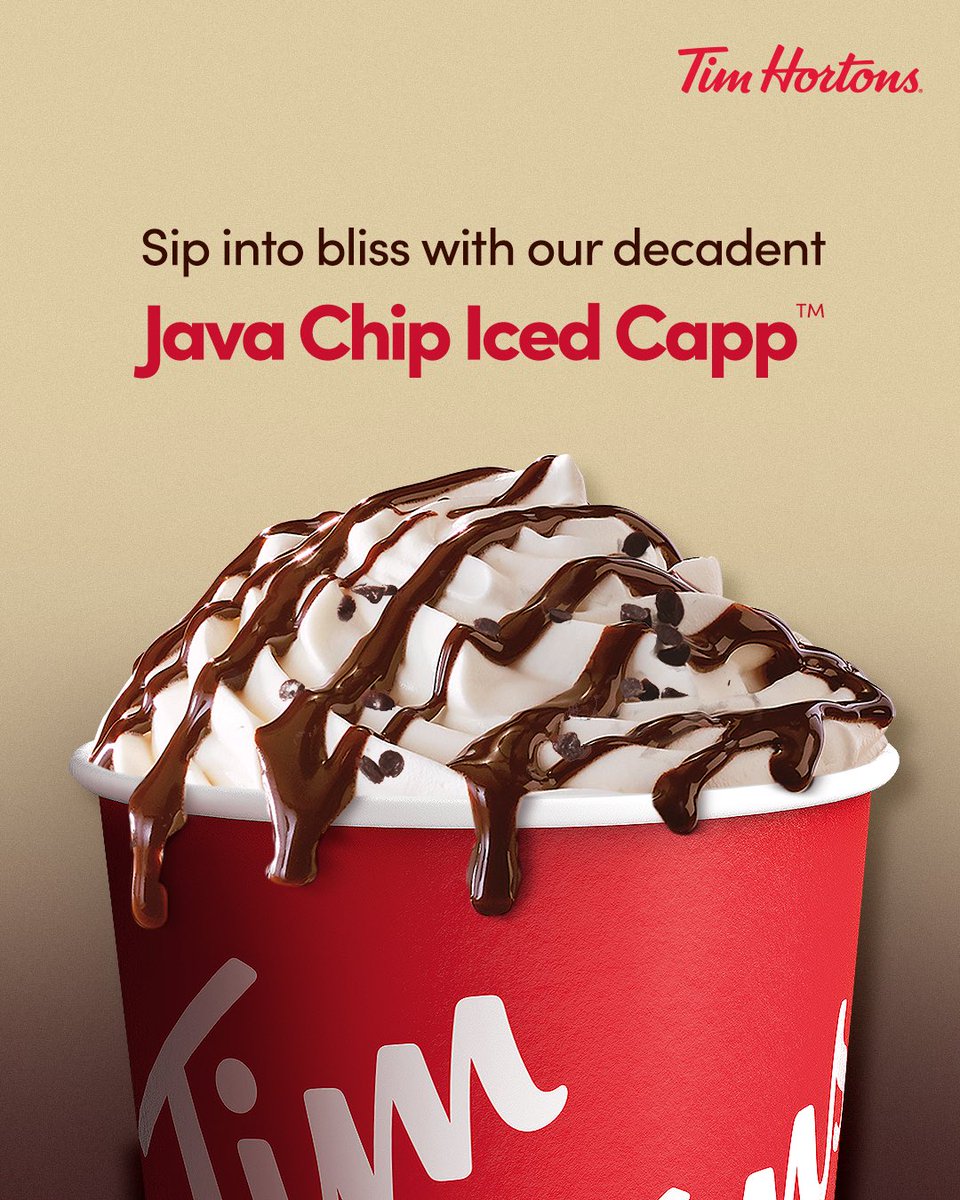 Treat yourself to deliciousness with our decadent Java Chip Iced Capp🤩
       
See you at Tims☕️

#TimHortons #IcedCapp
#TimHortonsIndia #TimHortons #CoffeeTime #CoffeeGram #Foodie #India