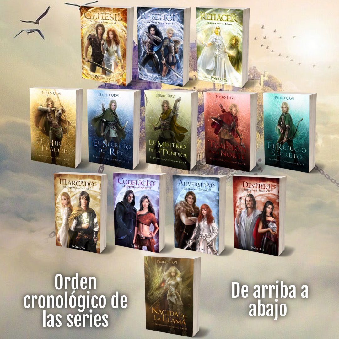 PedroUrvi's tweet photo. ¡Feliz domingo!
Te dejo el orden cronológico de mis 4 series por si no lo conoces.
Un abrazo y disfruta del día. https://t.co/lMtzZUTwz4