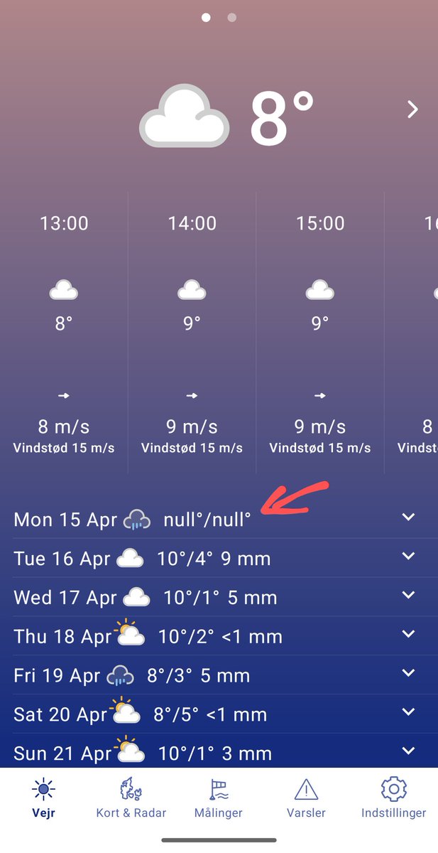 It's going to rain `null`s tomorrow 🌧️ @KevlinHenney