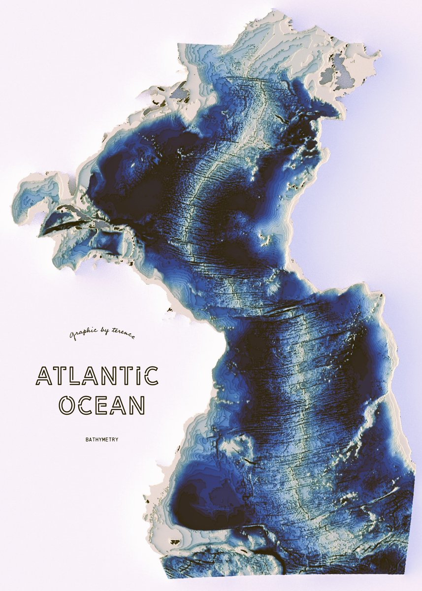 Bathymetry of the Atlantic Ocean revisited.

#rayshader adventures, an #rstats tale