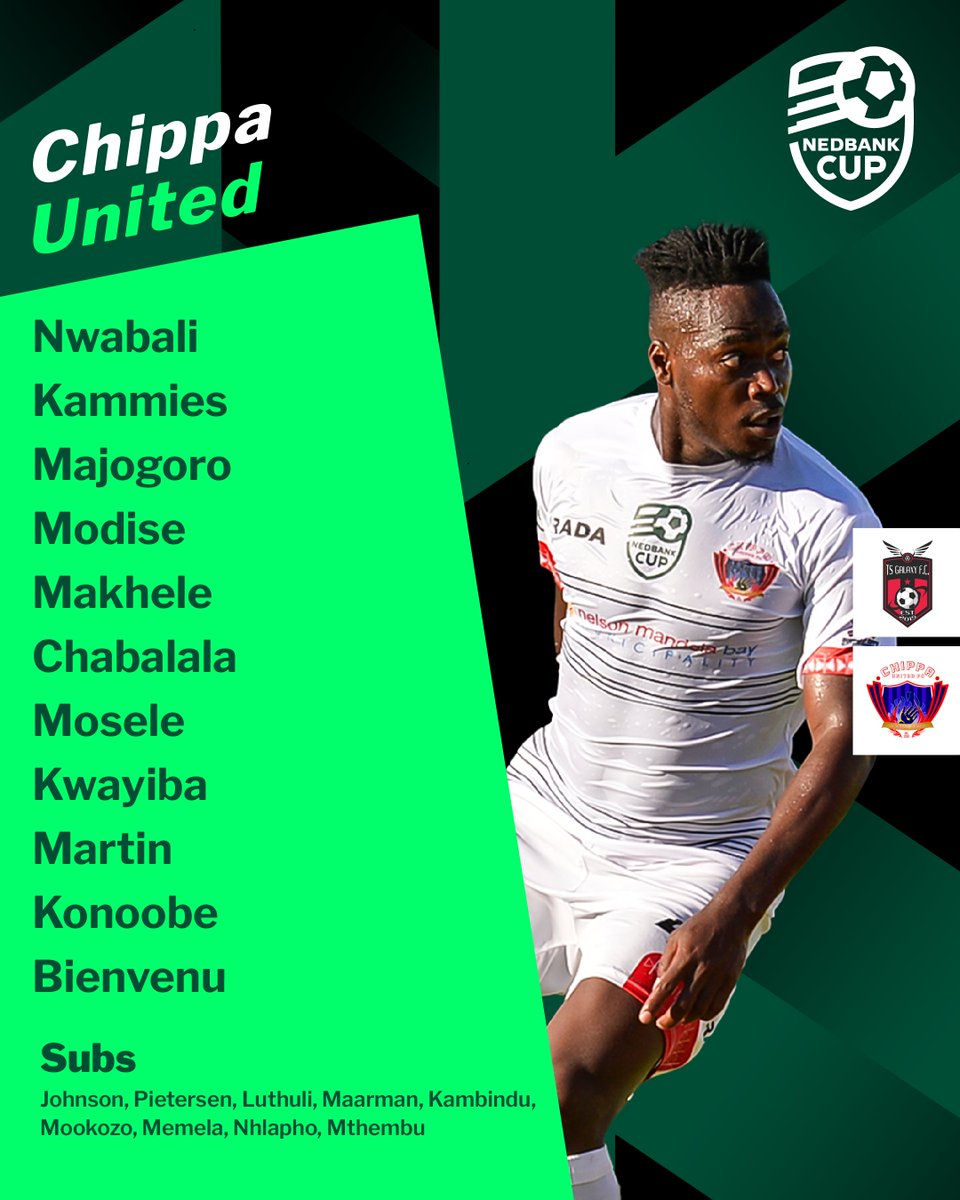 Starting lineups for TS Galaxy and Chippa United. 👇 #NedbankCup