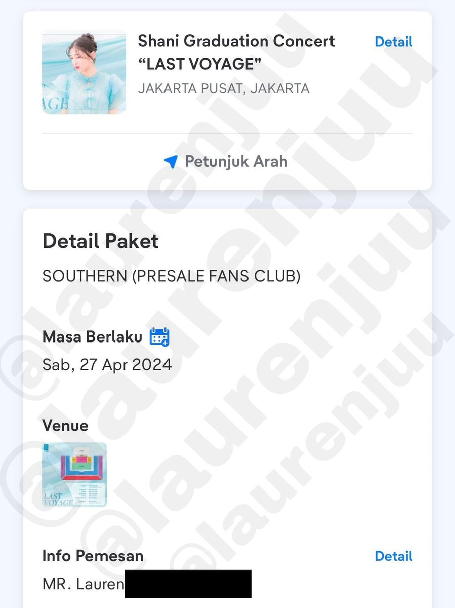 Laurenjuu's tweet photo. WTS Tiket Shani Graduation Concert "Last Voyage" JKT48
๐๏ธSouthern (2 Tix)
๐Area SBY (Bisa COD)
๐ Dibantu urus sampai SURAT KUASA
๐ธ DM for price
โผ๏ธ NO HIT & RUN โผ๏ธ
#wtb #wts #jkt48 #LastVoyage #ShaniJKT48 #ShaniGraduation https://t.co/4zarVELINj