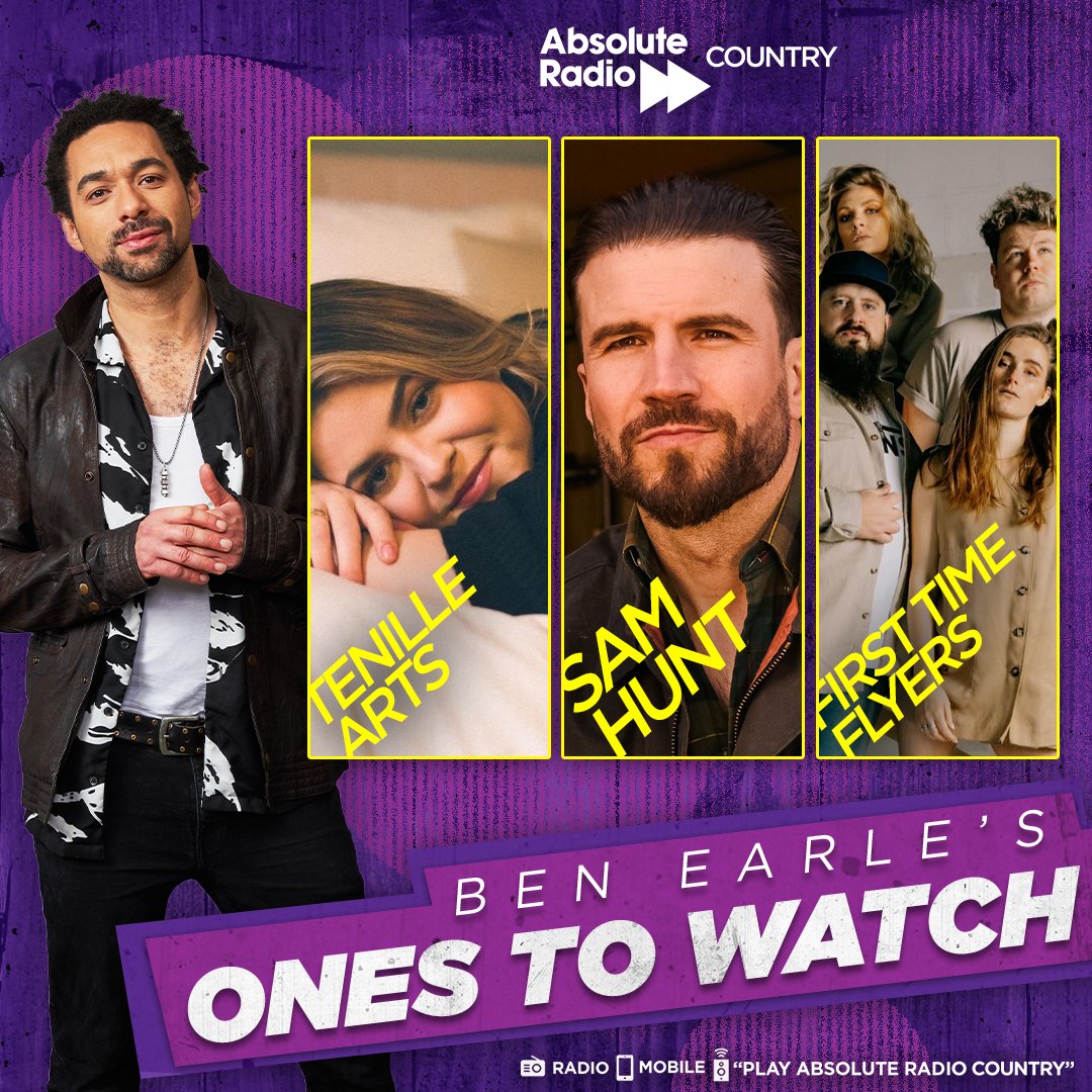 .@BenEarle is back with you this morning from 9am. Not only will he be catching up with @tylerhubbard but Ben will be sharing music from his Ones To Watch including: @TenilleArts, @SamHuntMusic and @FirstTimeFlyers. Listen or catch-up: 👉bit.ly/AbsoluteRadioC…