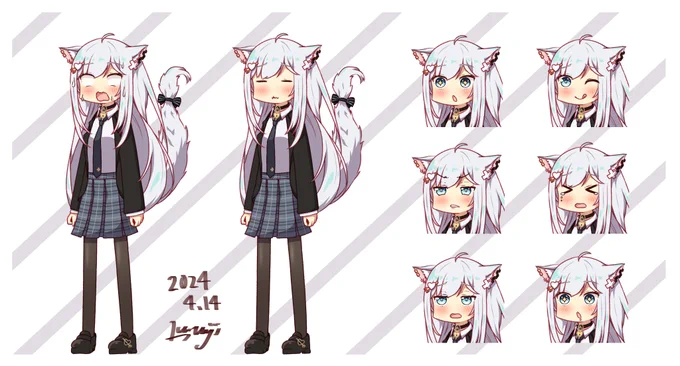 沙倉くぅ()新表情追加#くぅーぶる美術館 