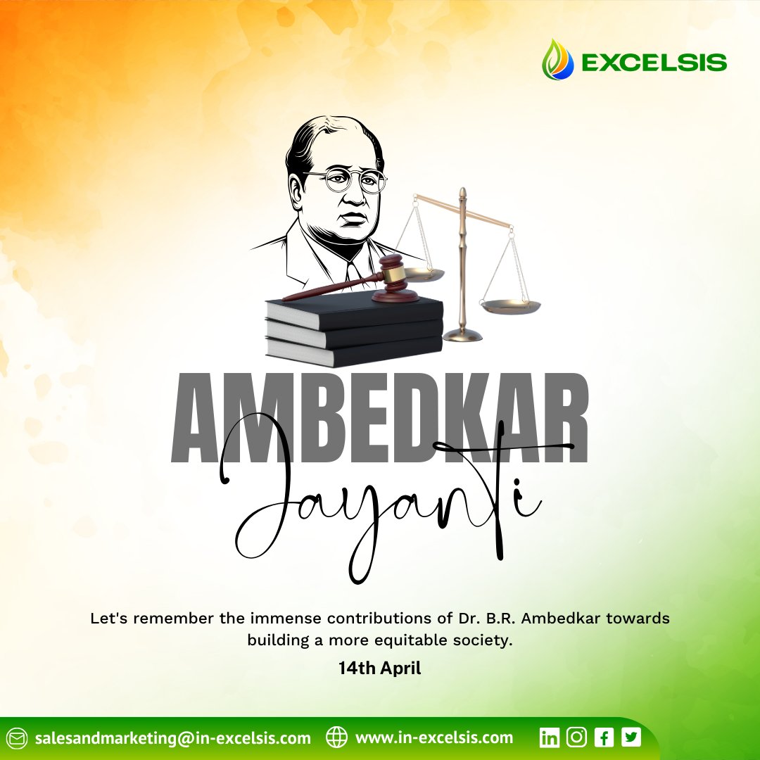 Today, we celebrate the birth anniversary of Dr. B.R. Ambedkar, a beacon of social reform and champion of human rights. 💫 
Happy Ambedkar Jayanti! 
#AmbedkarJayanti2024
#CNGCompressor #Excelsis #EnergyInnovation #excelsisenergy #cng #cngcompressor #energysavings #saveenergy