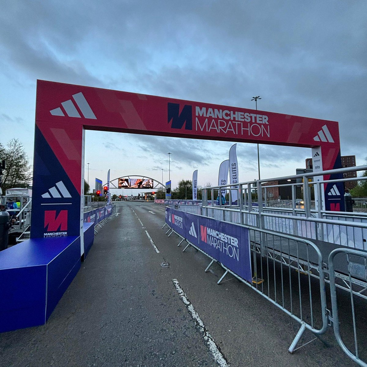 Good luck to everyone running the @Marathon_Mcr Manchester Marathon today. Fingers crossed the Manchester weather gods are kind for you all too. #ManchesterMarathon #thisismanchester #thisismcr #marathon #manchester