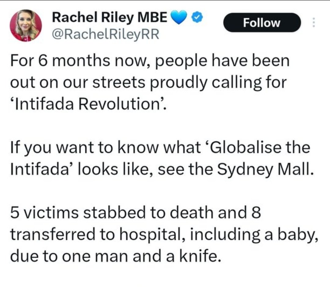 SamuelKOfficial's tweet photo. When is @Channel4 going to take action against Rachel Riley for this disgusting tweet falsely blaming Muslims for the Sydney tragedy? https://t.co/vPzrjk04Lf