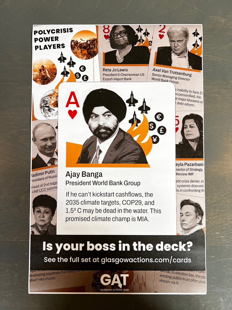 I’m enjoying the #polycrisis playing cards from @glasgowactions 

@adam_tooze @70sBachchan @ONECampaign @jonathanglennie