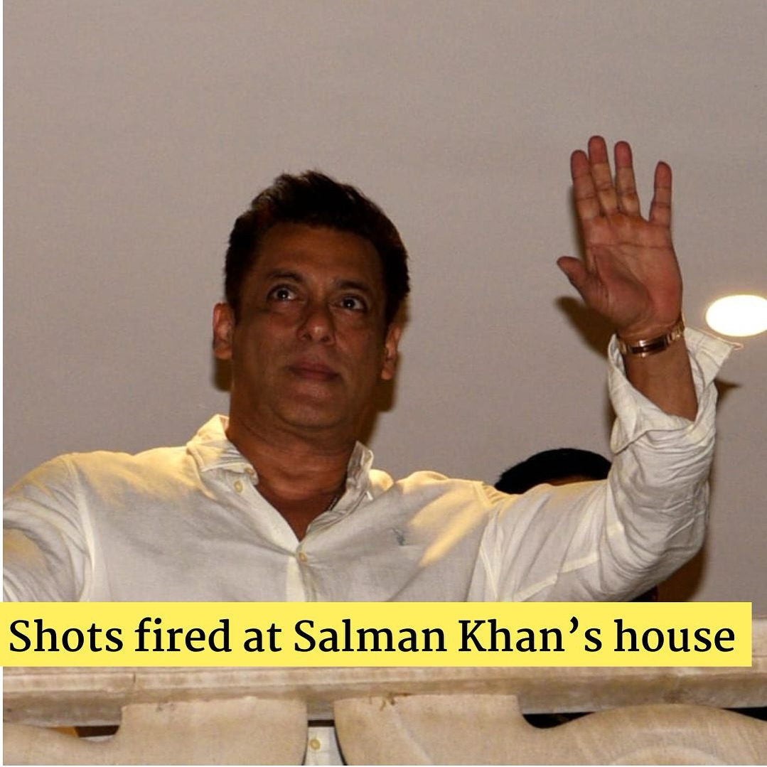 Two unidentified individuals fired shots outside the #Bandra residence of #SalmanKhan, as confirmed by #police authorities #salmankhanhouse #Bollywood #SalmanKhan𓃵 #TrendingNow