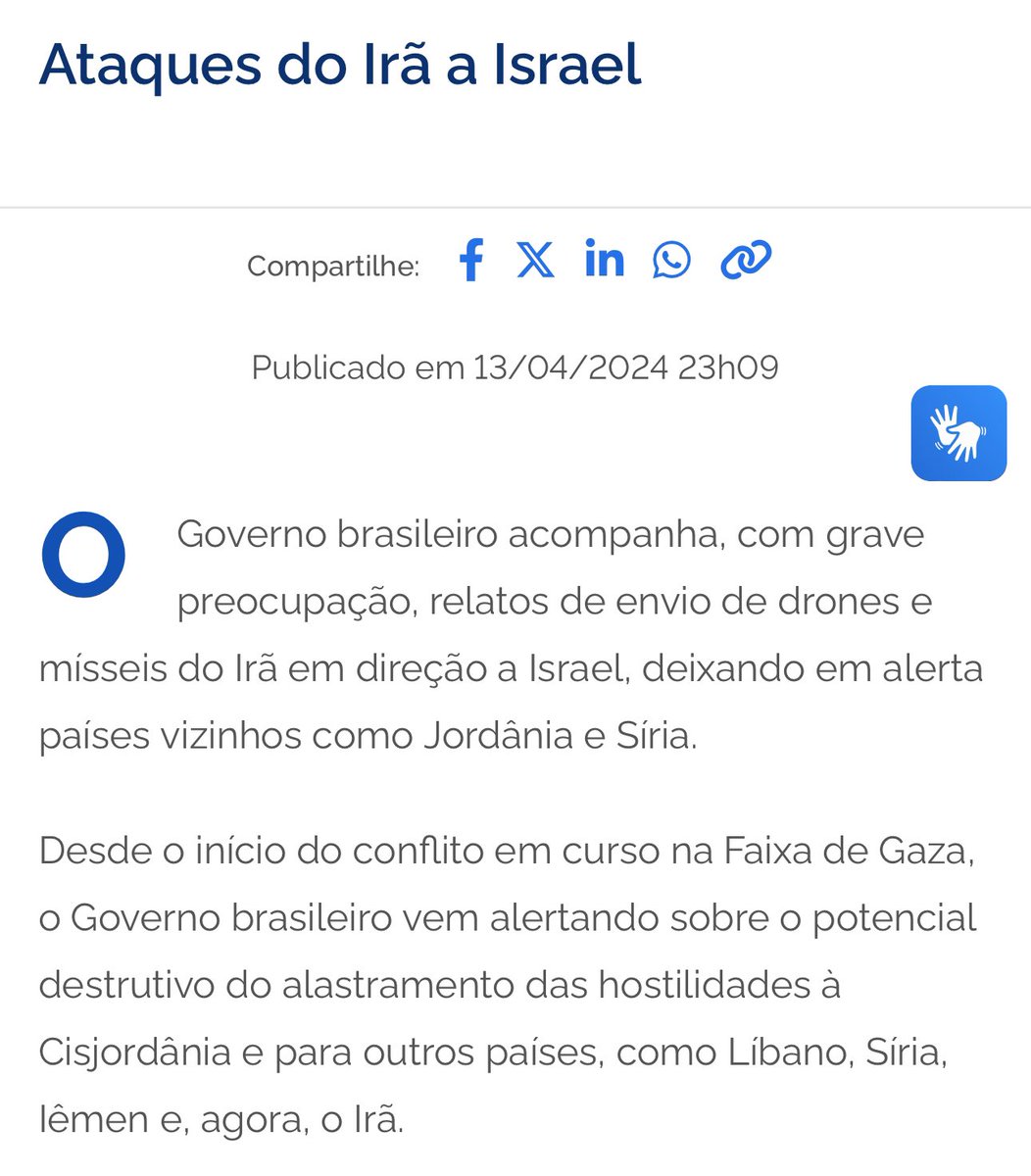 hoje_no's tweet image. Quando Israel atacou um edifício ao lado do consulado iraniano na Síria para eliminar o general iraniano responsável pela coordenação do grupo terrorista libanês Hezbollah, o governo brasileiro “condenou o ataque aéreo”.

Esta noite, com o Irã lançando mais de 200 drones e…