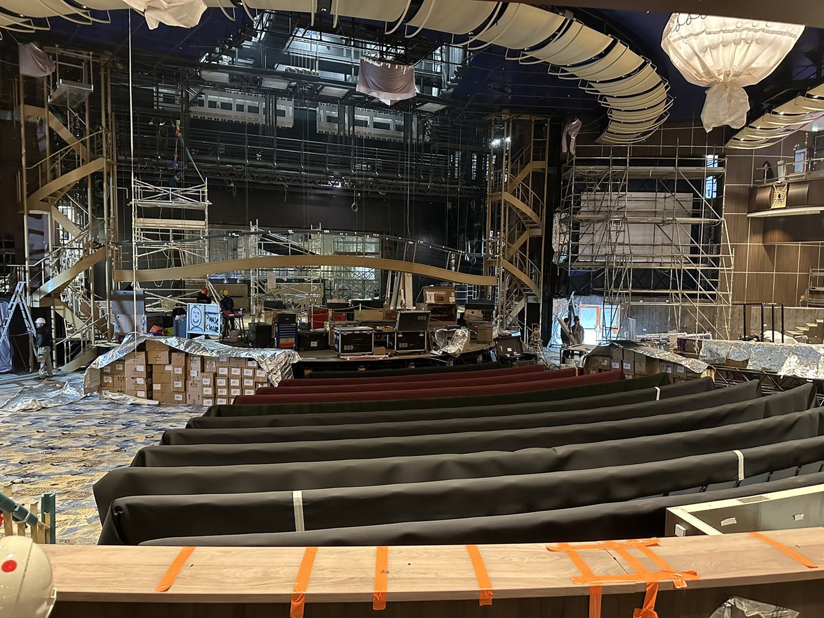 There is a Royal Theater here too! Ok… the jig is up. I figured it out. It’s another #OasisClass vessel! So we are gonna need a big, splashy, high-tech mega show, with a huge cast of world class singers and dancers. (I guess it’s a good thing that we have one in creation…)