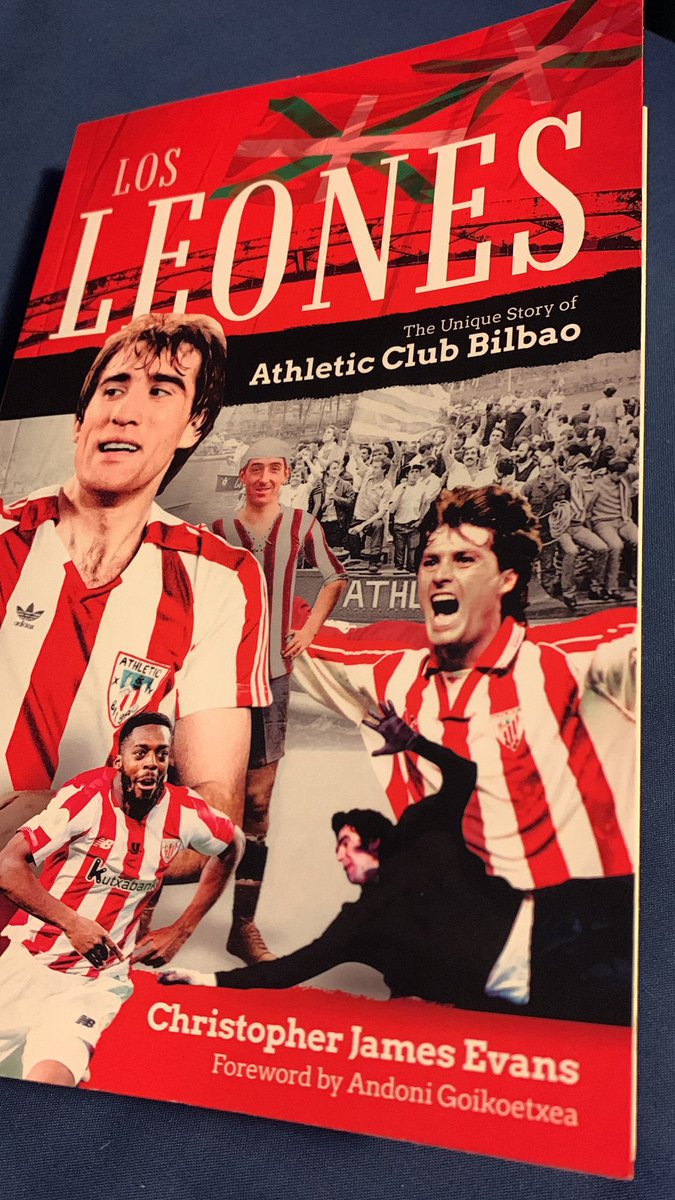 Just finished @JervisEvans’ wonderful ‘Los Leones’. Here is a club secure in its history, tradition and identity. Learnt so much - la cantera, la gabarra et al. Highly recommend whoever you support @PitchPublishing Aupa Athletic! Another destination for the list 🙏