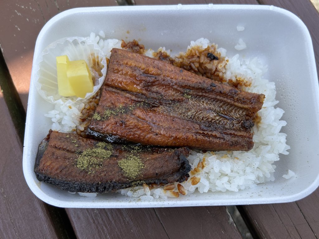 浜名湖花博会場でゆっくりしすぎて、ゴールに間に合わなかった💦
なかなか混んでいて、よらっせyutoでうなぎ弁当買って大正解。花美の庭で、クロマハープ（オートハープ）の演奏をされてる方がいて、庭の雰囲気にもマッチしてとても良かった🎵また聴きたいな
#浜名湖花博
#さわやかウォーキング