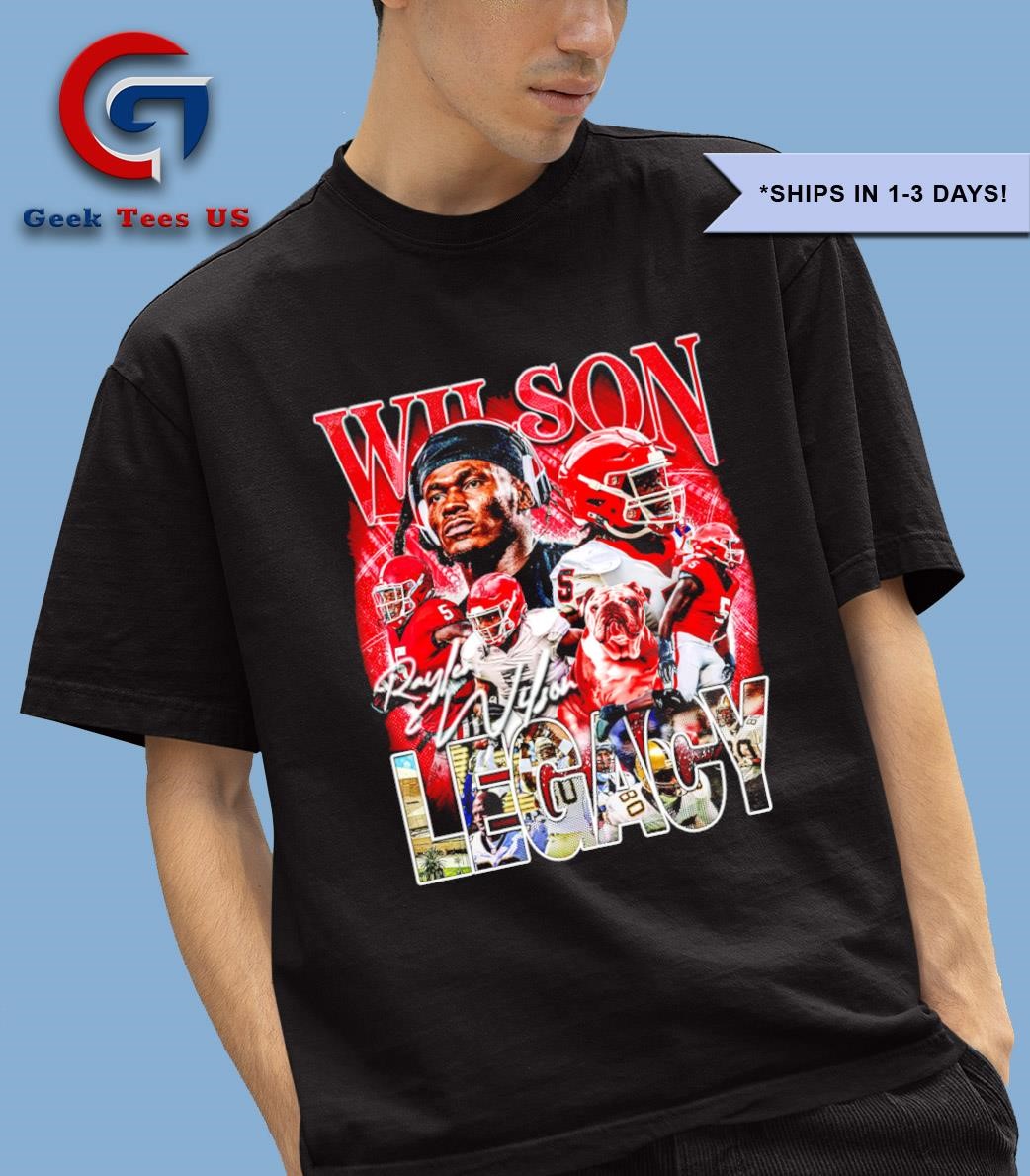 Raylen Wilson 5 Legacy Georgia Bulldogs football graphic shirt
Buy this shirt:  geekteesus.com/product/raylen…
#shirt #trending #gift #geekteesus #geekshirt #RaylenWilson #GeorgiaBulldogs #football #GoDawgs #GDay #GoDawgs