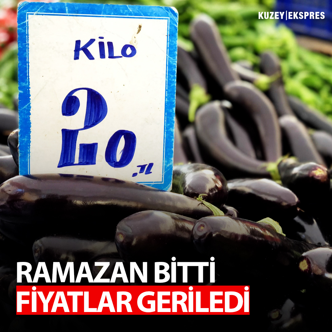 Trabzon'da Ramazan'ın sona ermesinin ardından pazarda fiyatlar gerilemeye başladı. Kilosu 55 TL'ye satılan patlıcanın fiyatı 20 TL'ye düşerken vatandaşlar yapılanın fırsatçılık olduğunu belirtti. Kuzey Ekspres- Emin Saraç