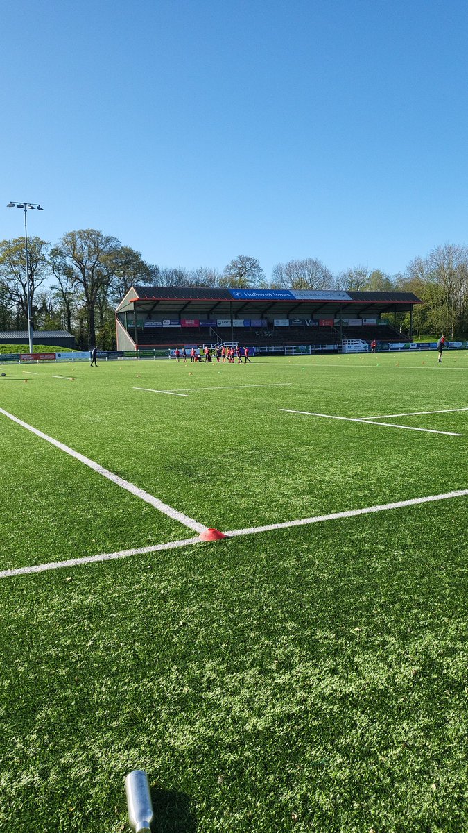 Lovely morning down the rugby club. Last under 9s game of the season. Two tournaments to round off the season next two weeks. Hoping to be fit enough soon to be playing again myself.