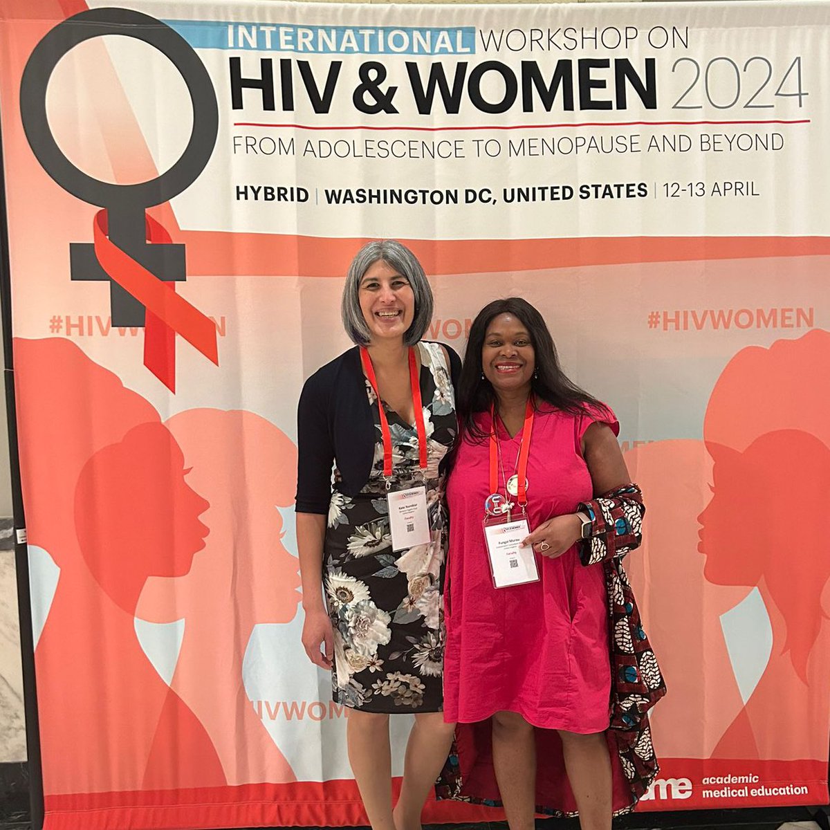 Kate Nambiar and Fungai Murau flying the @THTorguk flag and leading important work at #HIVWOMEN in Washington DC. Proud!