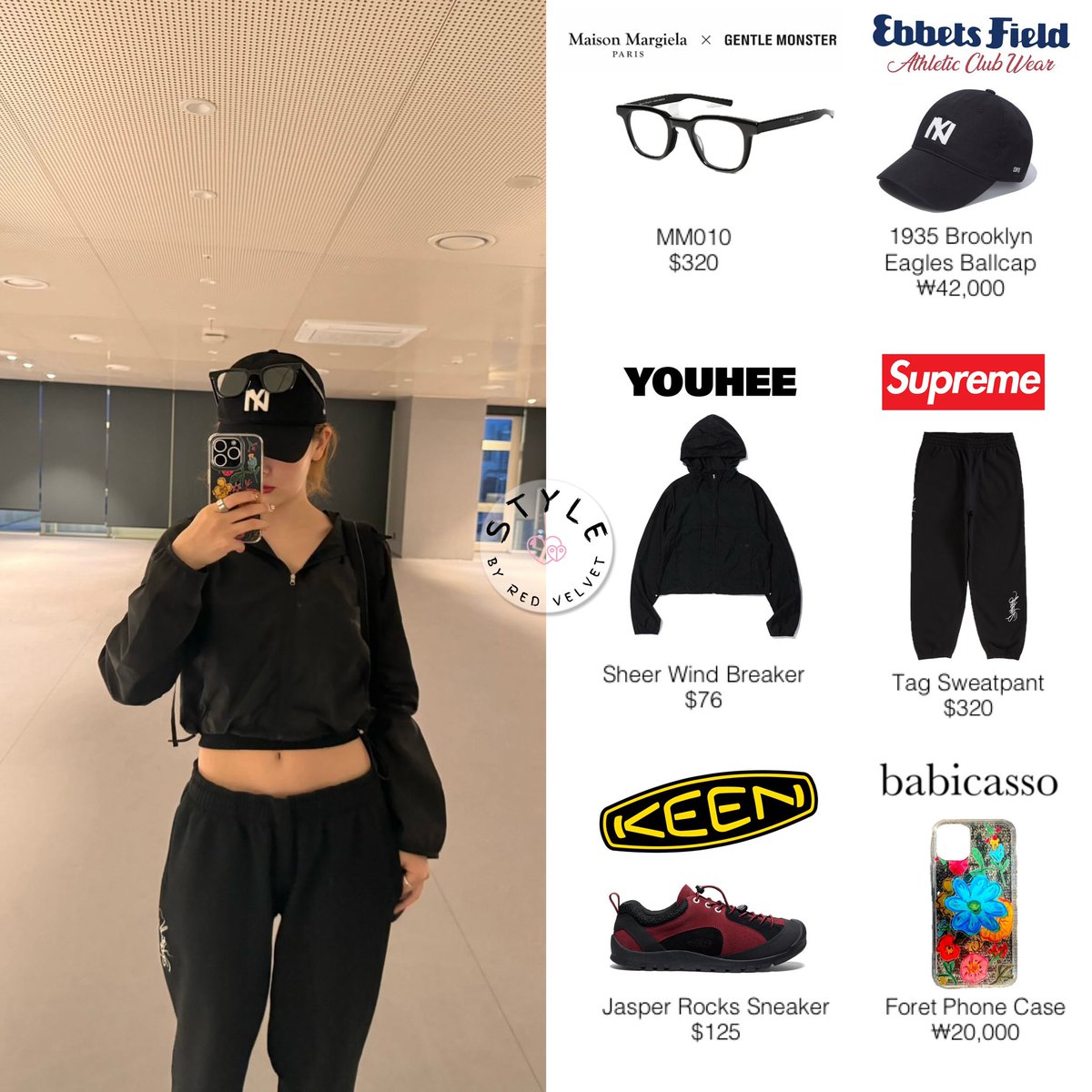 SEULGI 💛 240410 hi_sseulgi update MAISON MARGIELA x GENTLE MONSTER, EBBETS FIELD, YOUHEE, SUPREME, KEEN, BABICASSO #REDVELVET #레드벨벳 #SEULGI #슬기 #styleby_seulgi