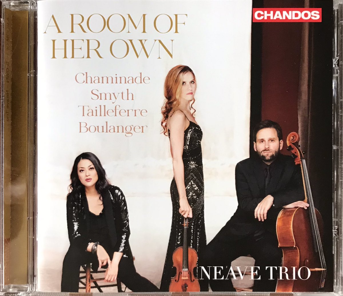BramaAlessandro's tweet photo. I started following the #NeaveTrio with the album “Her Voice” which I remember having also commented on in the past. Now their rediscovery of the female chamber repertoire continues with this splendid #Chandos album “A Room of Her Own”. Two pieces by #LiliBoulanger (two (1/3) https://t.co/Zt31hw7xbl